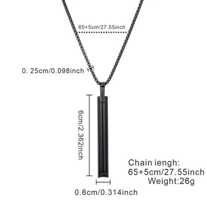Stainless Steel Anxiety Breathe Easy Necklace Mindfulness Breathing Necklace Breathlace for Natural Calm & Stress Relief Box