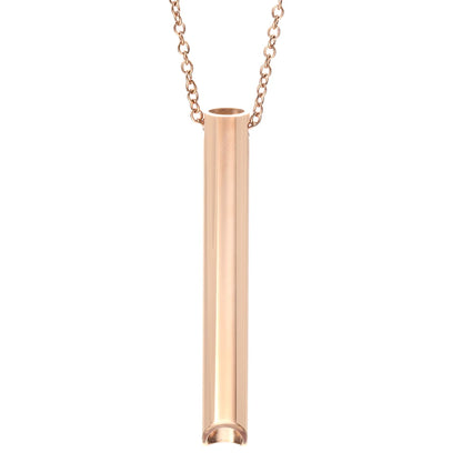 New Stainless Steel Anxiety Breathing Necklace For Women Stress Relief Meditation Necklaces Yoga Ritual Female Pendants Jewelry